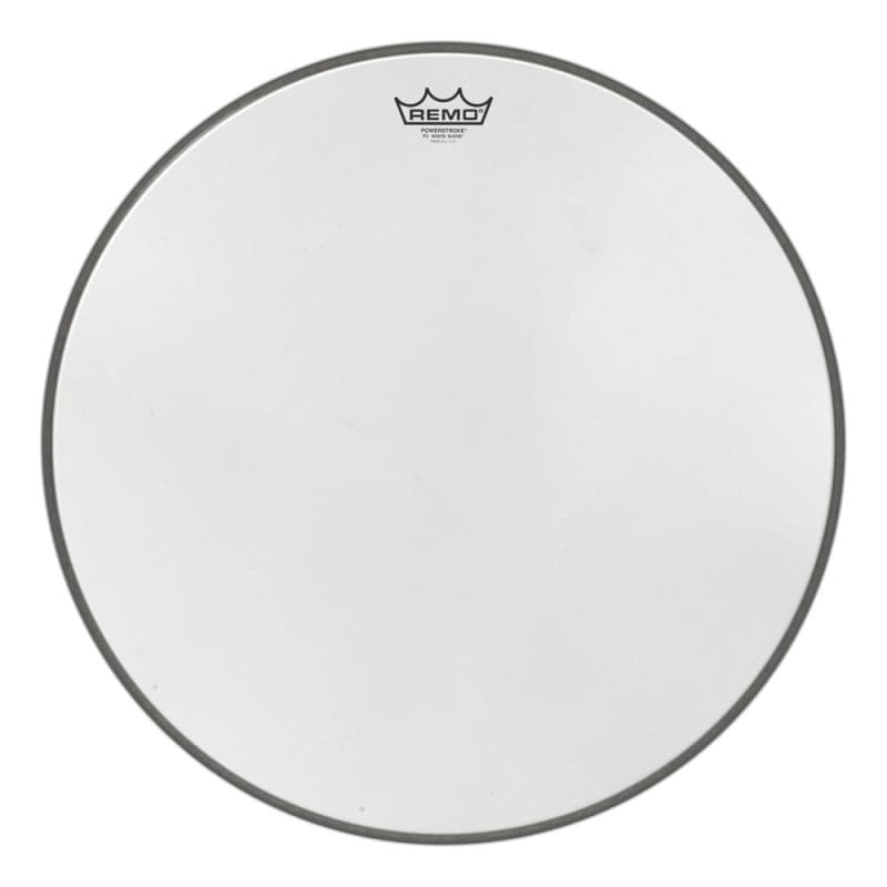 [811480] Remo Powerstroke 3 White Suede  Bass Drum (20")