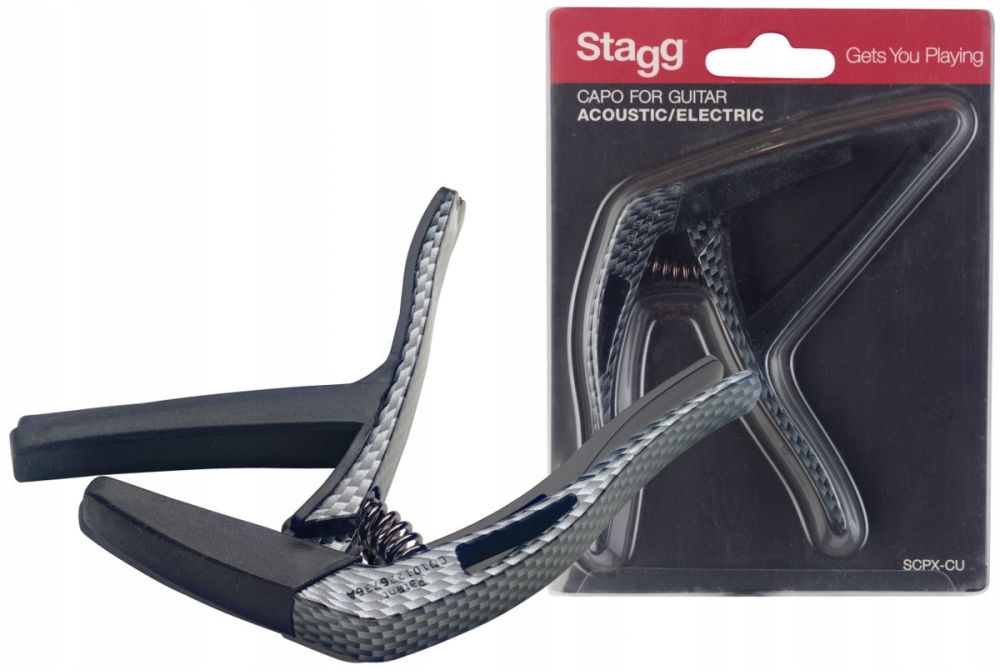 Stagg gewölbter Kapodaster Karbon
