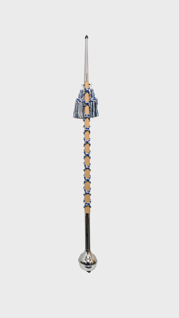 Sandner Tambourstab Erle blau-weiß HM130