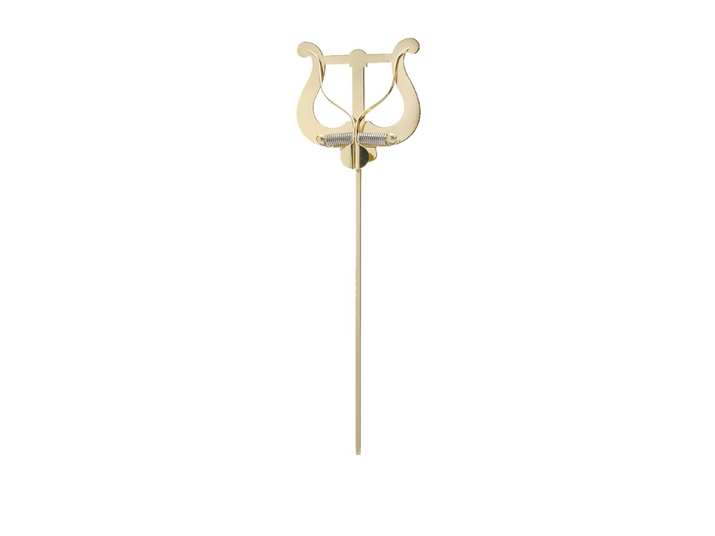 Marschgabel für Trompete, Tenorhorn, Tuba, Trommel messing, 4.5mm dick, 25cm lang