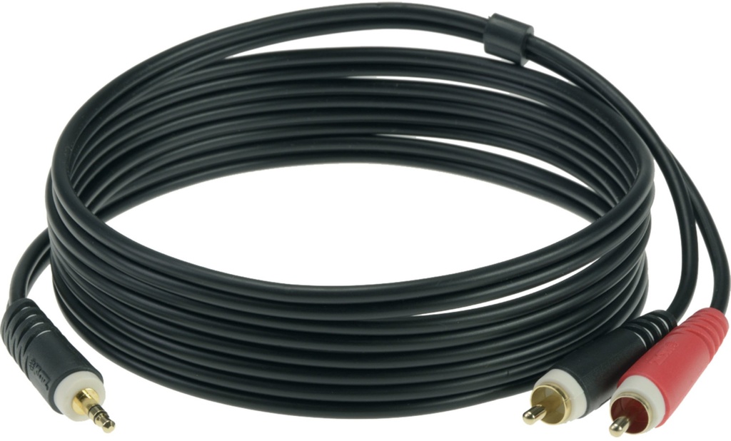 Klotz Y-Kabel Klinke 3,5mm - 2x Cinch