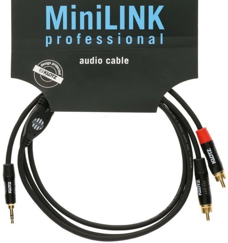 Klotz MiniLink PRO Y-Kabel Klinke 3,5mm - 2x Cinch