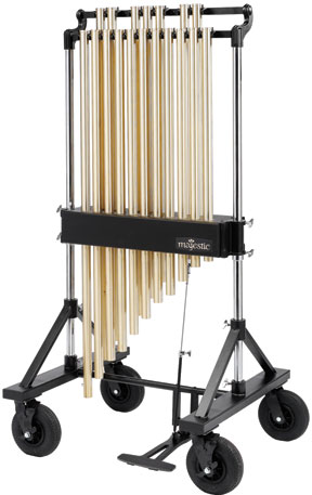 [MJC6518B] MAJESTIC Deluxe Röhrenglocken 1 1/2 Oktaven (31mm, messing, concert frame)