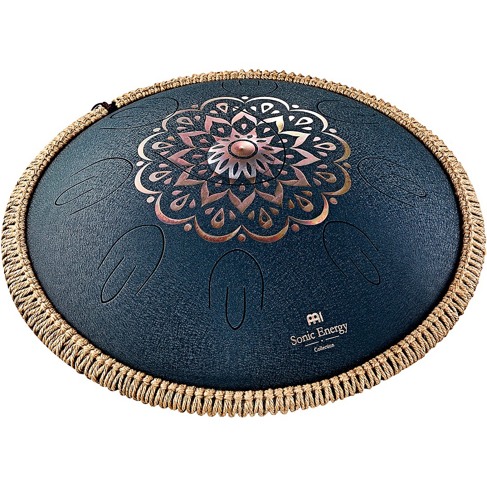 [OSTD2NBE] Meinl Sonic Energy Octave Steel Tongue Drum (D-Amara, mit Blumendesign, 440 Hz)